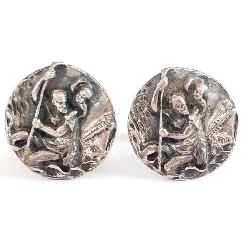 Fenwick & Sailor St. Christopher Sterling Cuff Lin